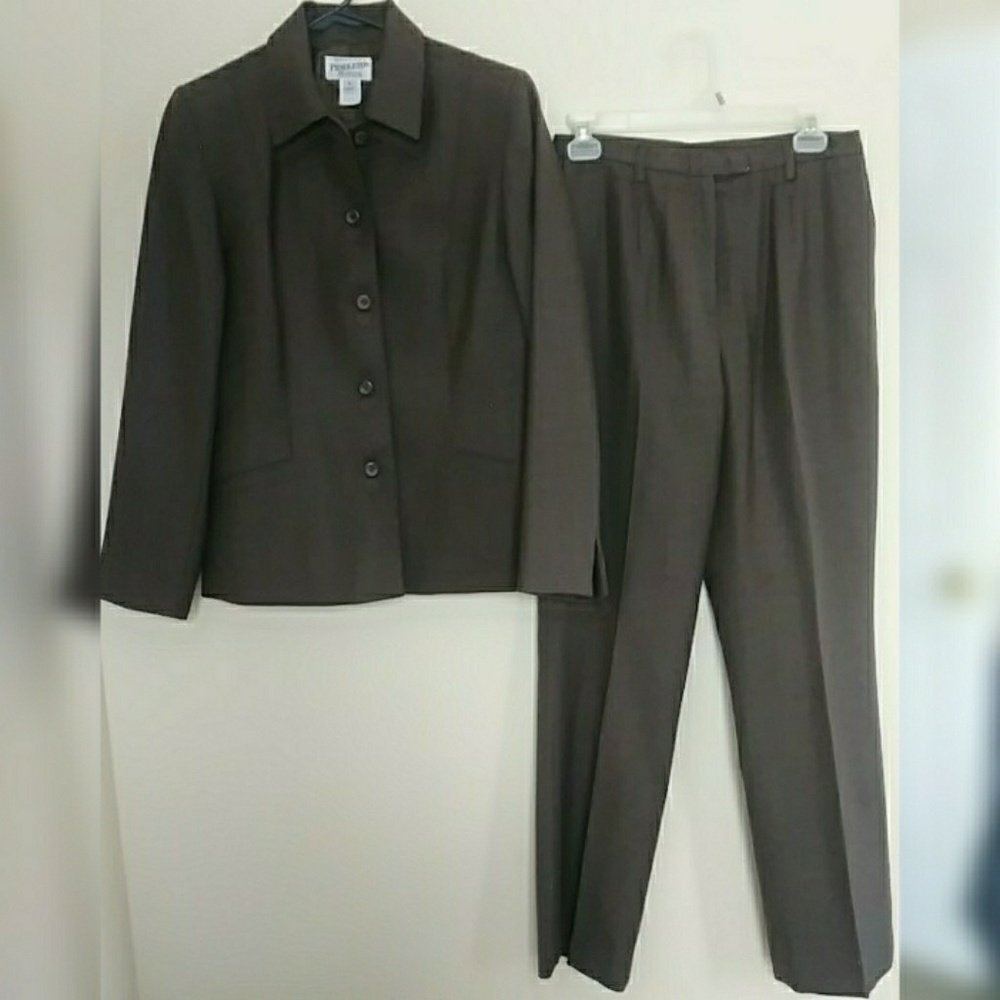 Pendleton wool pants with lined blazer suit.